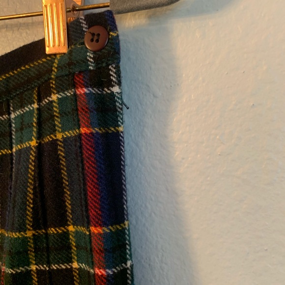 Ann Stevens Vintage Plaid Pleated Midi Skirt Size 14 - Picture 4 of 7